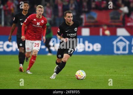 Magonza, Germania. 13th Nov 2022. Mario Gotze (Eintracht Frankfurt) Calcio : partita della Bundesliga tra il 1. FSV Mainz 05 vs Eintracht Francoforte sul Mewa Arena a Mainz, Germania . Credit: Itaru Chiba/AFLO/Alamy Live News Foto Stock