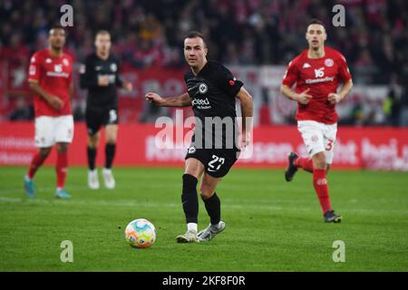 Magonza, Germania. 13th Nov 2022. Mario Gotze (Eintracht Frankfurt) Calcio : partita della Bundesliga tra il 1. FSV Mainz 05 vs Eintracht Francoforte sul Mewa Arena a Mainz, Germania . Credit: Itaru Chiba/AFLO/Alamy Live News Foto Stock