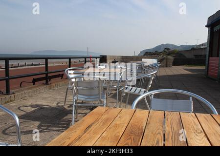 Penmaenmawr Beach Foto Stock