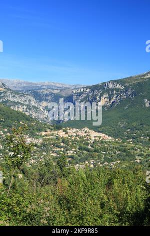 Le Bar sur Loup, Parc Naturel des Prealpes d'Azur, Alpes Maritimes, 06, PACA Foto Stock