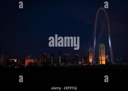 Dallas, Texas di notte Foto Stock