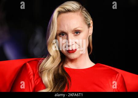 HOLLYWOOD, LOS ANGELES, CALIFORNIA, USA - 16 NOVEMBRE: Gwendoline Christie arriva alla prima mondiale della stagione 'Mercoledi' 1 di Netflix che si tiene all'Hollywood American Legion Post 43 all'Hollywood Legion Theater il 16 novembre 2022 a Hollywood, Los Angeles, California, Stati Uniti. (Foto di Xavier Collin/Image Press Agency) Foto Stock