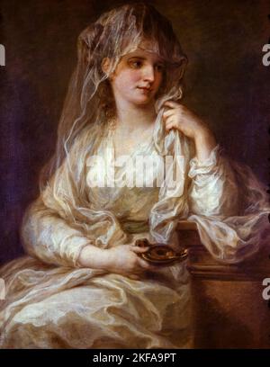 Angelica Kauffman, Ritratto di una Signora come Vergine Vestale, dipinto ad olio, 1781-1782 Foto Stock