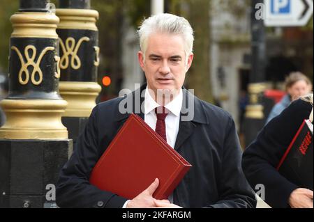 Londra, Regno Unito. 17th Nov 2022. James Cartridge Exchequer Secretary to the Treasury Credit: MARTIN DALTON/Alamy Live News Foto Stock