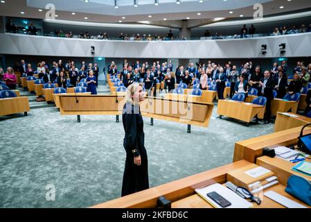 L'AIA - Ockje Tellegen (VVD) dice Arrivederci alla Camera dei rappresentanti. Il MP soffre di un burnout ed è stato malato a casa da febbraio. ANP BART MAAT netherlands OUT - belgio OUT Foto Stock