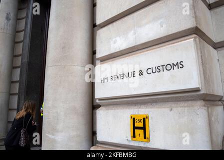 HM Revenue & Customs, uffici governativi Great George Street GOGGS. Edificio degli uffici governativi situato a Whitehall, Westminster, Londra, Regno Unito Foto Stock
