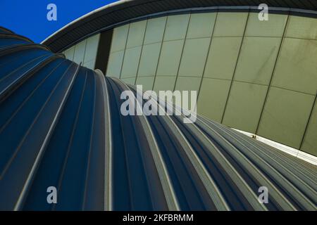 Dettaglio di un edificio moderno a Glasgow Foto Stock