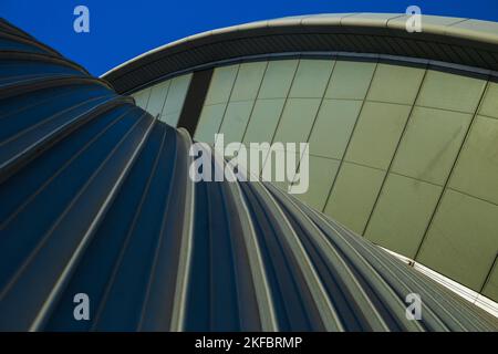 Dettaglio di un edificio moderno a Glasgow Foto Stock