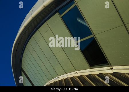 Dettaglio di un edificio moderno a Glasgow Foto Stock