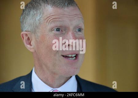 Edimburgo Scozia, Regno Unito 17 novembre 2022. Willie Rennie, liberal-democratici scozzesi al Parlamento scozzese. Credit sst/alamy live news Foto Stock