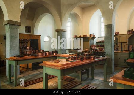 Vecchia cucina del 19th ° secolo. Foto Stock