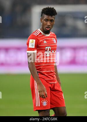 GELSENKIRCHEN - Kingsley Coman del FC Bayern Munchen durante la partita della Bundesliga tra il FC Schalke 04 e il FC Bayern MŸnchen a Veltins-Arena il 12 novembre 2022 a Gelsenkirchen, Germania. AP | altezza olandese | GERRIT DI COLONIA Foto Stock