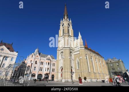 Novi Sad: Nome della Chiesa di Maria, in Piazza della libertà. Serbia Foto Stock