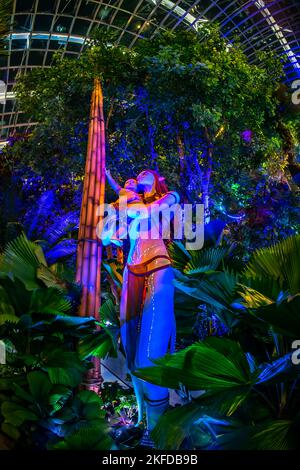 Avatar - l'esperienza a Clouds Forest, Gardens by the Bay, Singapore. Foto Stock