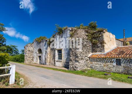 Abbaye de Lieu Dieu, Jard sur Mer, Pays de la Loire, Francia Foto Stock