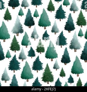 Verde di alberi di Natale Foto Stock