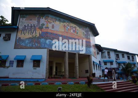 Museo antropologico, Port Blair, Isola delle Andamane del Sud, Isole Andamane e Nicobar, territorio dell'Unione, UT, India Foto Stock