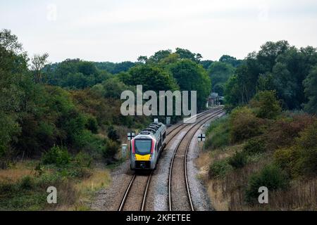 Linea di diramazione East Suffolk Darsham Suffolk UK Foto Stock