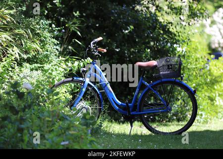Fahrräder auf Langeoog Foto Stock