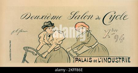 Affiche pour le "Salon du Cycle", c1897. [Editore: Imprimerie Chaix; luogo: Parigi] Foto Stock