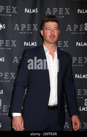 Robin Thicke ospita l'Apex Social Club per il fine settimana di Capodanno a Las Vegas, Nevada Foto Stock