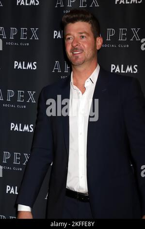 Robin Thicke ospita l'Apex Social Club per il fine settimana di Capodanno a Las Vegas, Nevada Foto Stock