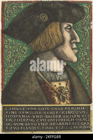 Imperatore Carlo V, 1520 (1521?). Foto Stock