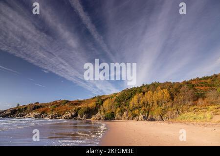 Spiaggia di Gairloch sulla costa atlantica della Scozia nord-occidentale Foto Stock