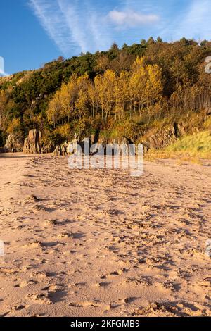 Spiaggia di Gairloch sulla costa atlantica della Scozia nord-occidentale Foto Stock