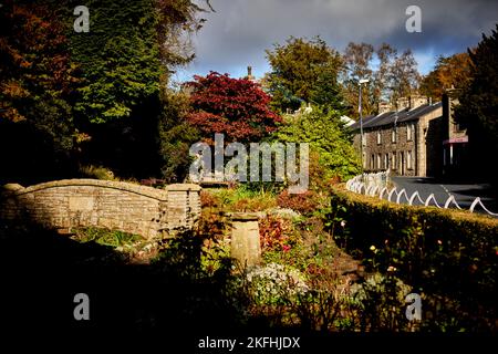 Villaggio di Waddington, a nord-ovest di Clitheroe nella Ribble Valley, Lancashire, Inghilterra Foto Stock