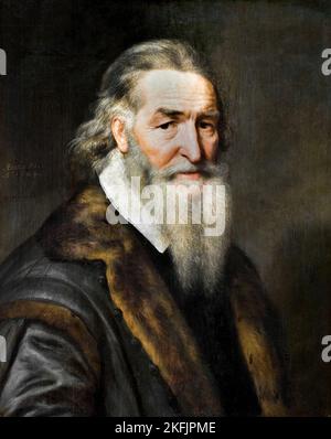 Michiel Jansz van Mierevelt; Ritratto di un uomo ottantenne; 1624; olio su tavola; Museo Hallwyl, Stoccolma, Svezia. Foto Stock