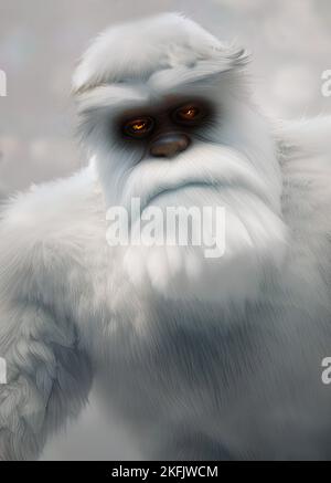 Yeti, illustrazione Foto Stock