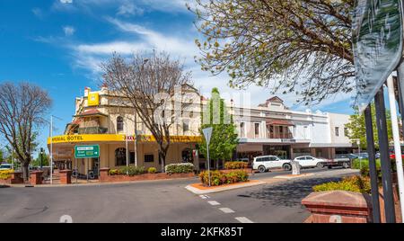 L'Imperial Hotel a Inverell, nuovo Galles del Sud del Nord, australia Foto Stock