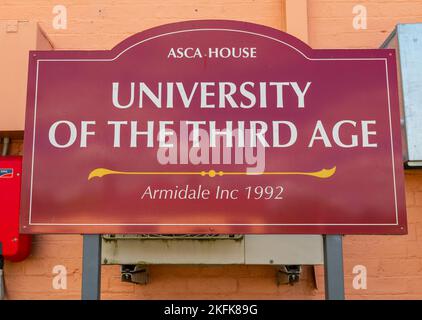 U3A Armidale fu fondata nel 1992. Fa parte di un movimento mondiale fondato in Francia nel 1972. Foto Stock