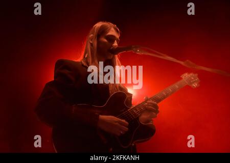 Emma Nolde durante il concerto al Monk Club di Roma. (Foto di Roberto Bettacchi / Pacific Press) Foto Stock