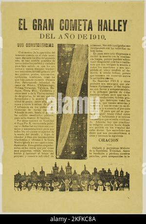 The Great Halley's Comet, 1899, pubblicato nel 1910. Foto Stock