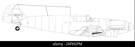 Messerschmitt BF 109D-1 Foto Stock