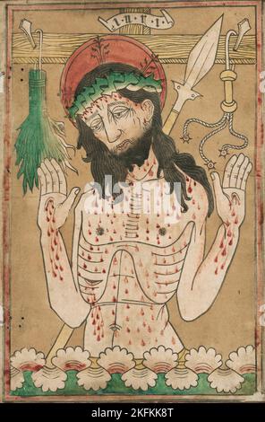 Uomo dei dolori, 1465/70. Foto Stock