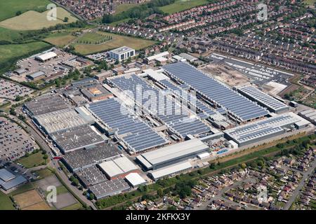 La fabbrica di automobili Bentley Motors, Cheshire East, 2017. Foto Stock