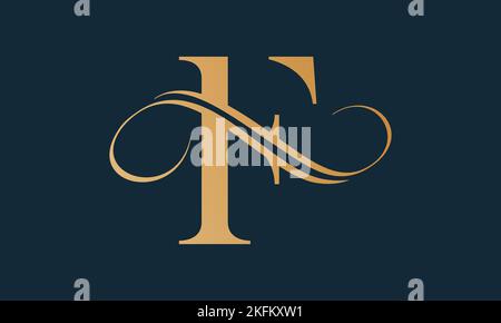 Modello con logo f di lusso in colore oro. Design moderno e alla moda con logo f letter di lusso. Modello vettoriale di disegno del logo f della lettera premium reale. Illustrazione Vettoriale