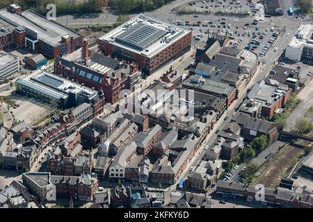 Wigan zona di azione di eredità di strada alta, Wigan, 2021. Foto Stock