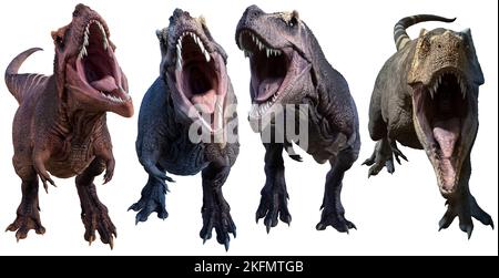 Il tirannosauro rivolto in avanti 3D rende Foto Stock