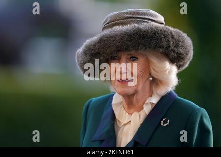 Il Queen Consort il Sabato del fine settimana di Novembre Racing all'Ippodromo di Ascot. Data immagine: Sabato 19 novembre 2022. Foto Stock