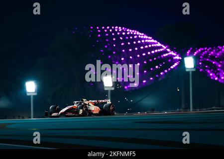 Yas Marina Circuit, ABU DHABI, 19/11/2022, 20 MAGNUSSEN Kevin (den), Haas F1 Team VF-22 Ferrari, in azione durante la Formula 1 Etihad Airways Abu Dhabi Grand Prix 2022, 22nd° round del Campionato del mondo FIA di Formula uno 2022 dal 18 al 20 novembre 2022 sul circuito Yas Marina, A Yas Island, Abu Dhabi - Foto Florent Gooden / DPPI Foto Stock