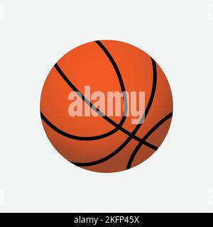 Icona palla da basket. Sport Concept, Cartoon di Sickle Vector icona per Web Design isolato su sfondo bianco - Vector. Illustrazione vettoriale Illustrazione Vettoriale