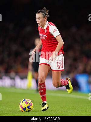 Arsenal's Caitlin Foord durante la Barclay Women's Super League match all'Emirates Stadium, Londra. Data immagine: Sabato 19 novembre 2022. Foto Stock