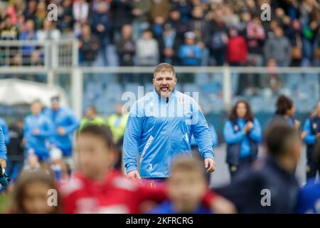 Genova, Italia. 19th novembre 2022. Durante la ANS - Autumn Nations Series Italia, partita di rugby tra Italia e Sud Africa il 19 novembre 2022 allo Stadio Luigi Ferrarsi di Genova. Photo Nderim Kaceli Credit: Independent Photo Agency/Alamy Live News Foto Stock