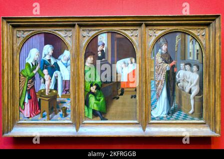 Three Legends of Saint Nicholas by David gerard Scottish National Gallery Interior Foto Stock