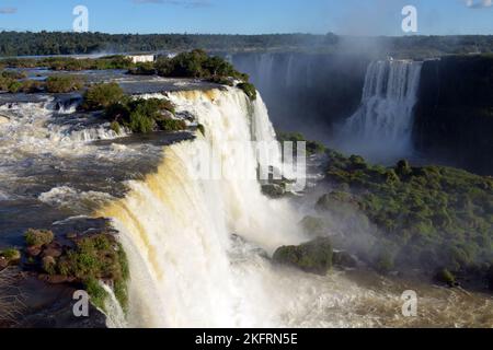 Iguazu cade del Brasile nel mese di aprile 2019 Foto Stock