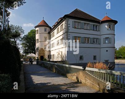 Castello d'acqua, costruito nel 1601 da Eberhard von Gemmingen, Bad Rappenau, Baden-Württemberg, Germania, Europa Foto Stock